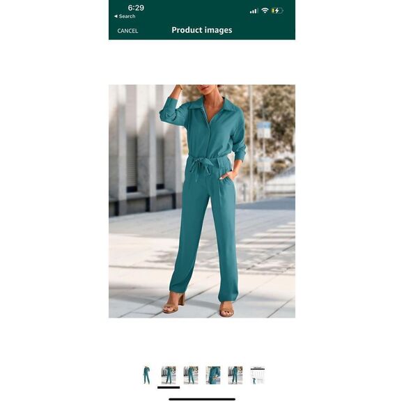 NWT Teal Jumpsuit XL - Picture 6 of 11